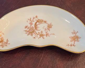 54. Limoge Porcelain Crescent Dish