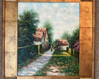 11. Signed Oil Painting in Impressionist Style by Rauche (29" x 33")
