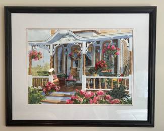 137. Signed Watercolor by Joan McKinney (30" x 24")