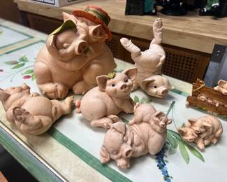 197. Collection of Artefice Pig Figurines