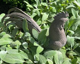 211. Cement Rooster Outdoor
