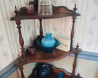 decor, small shelving table