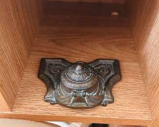 cast antique inkwell