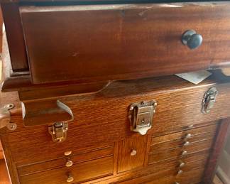 Oak machinist tool chest