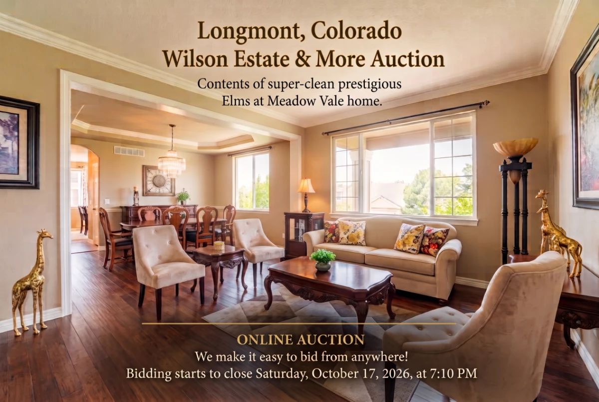 Longmont, Colorado Wilson Estate More Auction