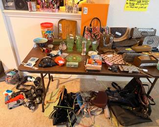 Purses, wallets, uranium glasses