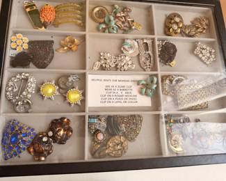 Vintage dress clips