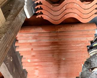 Terra-cotta roof shingles
