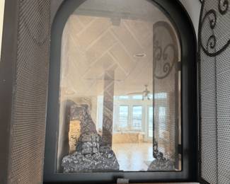 In wall fireplace