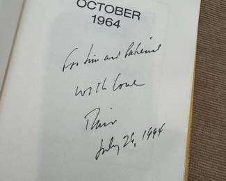 "October 1964" Autographed by David Halberstam