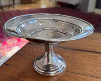 Sterling Silver Pedestal Weighted Base Compote