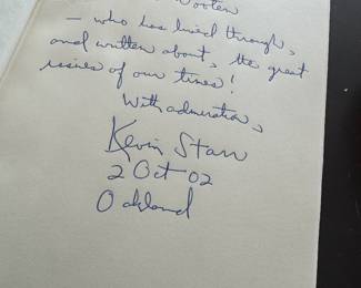 "Coast of Dreams - California on the Edge 1990-2002" Autographed by Kevin Starr