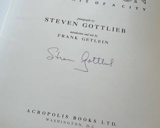"Washington A Portrait of a City" Autographed by Stephen Gottlieb