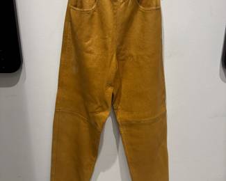 Vintage Women's Robert Comstock Leather Trousers Size 4