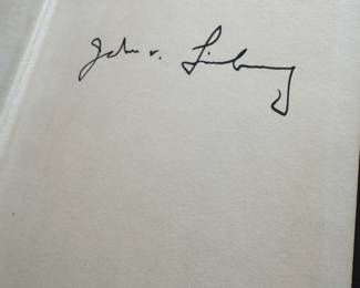 "The Edge" Autographed by John V. Lindsay