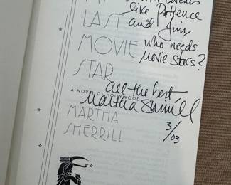 "My Last Movie Star" Autographed by Martha Sherill (2 Autographed Copies)