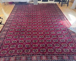Hand-Knotted Afghan Bokhara Wool Rug (159"L x 106"W)