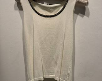 Women's Amina Rubinacci White Tank Size 40