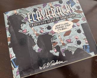"Flashbacks - Twenty-Five Years of Doonesbury" Autographed by G.B. Trudeau