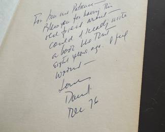 "The Unfinished Odyssey of Robert Kennedy" Autographed by David Halberstam