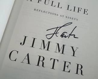 "A Full Life, Reflections at Ninety" Autographed by Jimmy Carter 