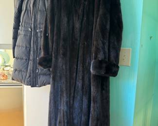 Vintage Sebastiano Women's Full Length Mink Coat Size M
