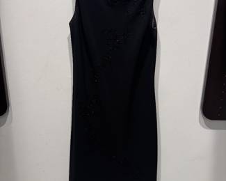 Women's Jones New York Black Sleeveless Sheath Cocktail Dress Size 6