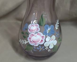 Fenton Hand Painted Vase 