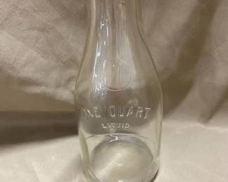 1 Qt. Glass Milk Bottle 