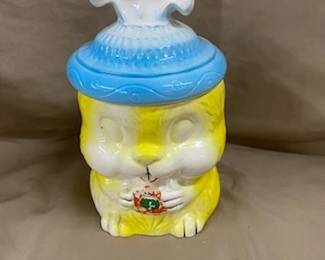 Ceramic Easter Bunny Cookie Jar 