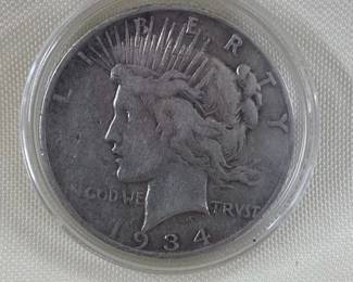 1934-D Peace Silver Dollar 
