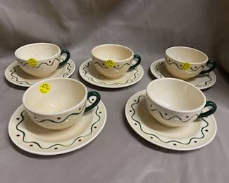 Metlox Poppytrail Cups & Saucers 