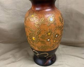 Wood Style Vase 