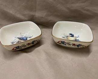 2-Lenox Winter Greetings Nut Bowls 