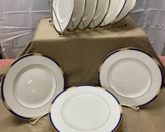 19-Lenox Royal Treasure Dinner Plates 