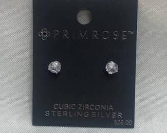 Sterling CZ Earrings 