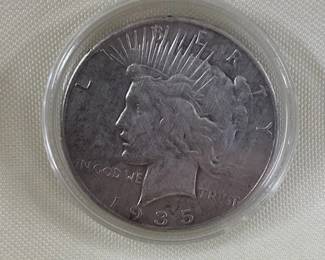 1935 Peace Silver Dollar 