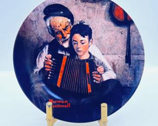 Norman rockwell plate