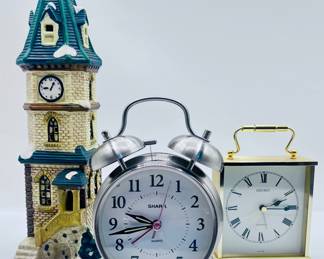 Alarm Clock Sharp/ Gold Seiko Quartz/ etc