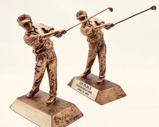 Golf Trophys , Swinging Golf Club