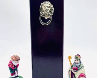 A Fire Stick Holder with 2 xmas Figurines