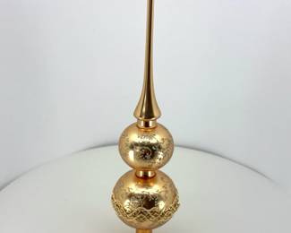 Krebs Glas Lauscha German HandBlown Glass Christmas Tree Topper w Box