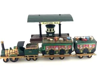 Dept 56 Heritage Village The Flying Scot Train  Victoria Station Train Platform  Porcelain Acces