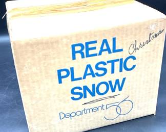 Vintage Dept 56 Real Plastic Christmas Snow  Original Box