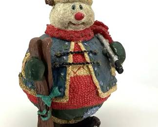 Vintage Holiday Collection 9 Resin Snowman Figurine Tabletop Decor