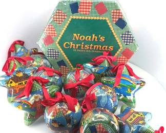 Noahs Christmas Noahs Ark Star  Ball Ornaments with Box