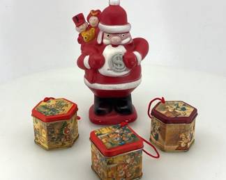Vintage Santa Christmas Club Bank 1972  Tins