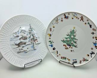 Bavarian Christmas Collector Plates