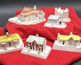 Coalport Porcelain Village Cottages