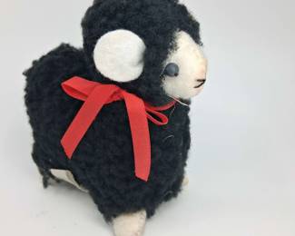 Vintage Importers of Cannon Falls Plush Black SheepLamb Figurine